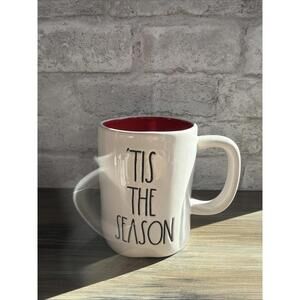 Rae Dunn “Tis The Season” Coffee Mug With Red Interior Artisan Collection